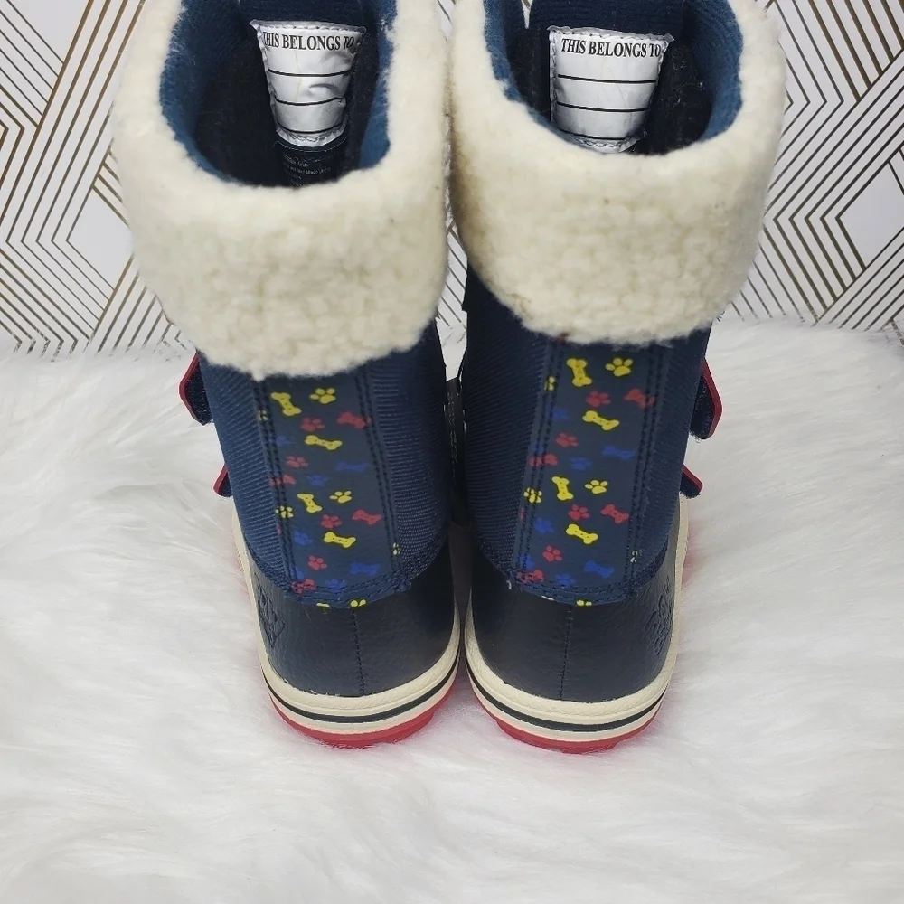 Boys Paw Patrol Multicolored Thermolite Snow Winter Boots Size 5 -22F Stay Warm.